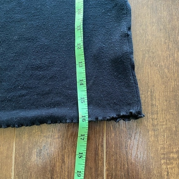 Garage Black Striped Cropped Tee Size XS - Picture 5 of 8